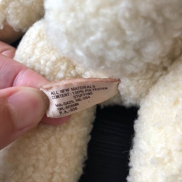 Vintage Ted D. Bear Department 56 Jointed Plush Bear with leather dress jacket - Picture 7 of 10